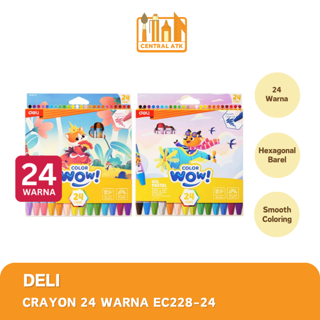 

CRAYON / KRAYON DELI COLOR WOW EC228-24 (1 PCS)