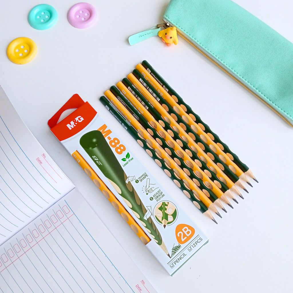 

M&G Pensil 2B Grooved M-88 / Pensil anak anak AWP307E8