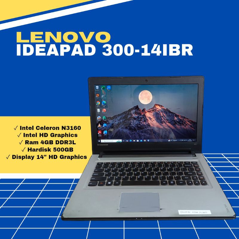 Laptop Second Lenovo Ideapad 300-14IBR
