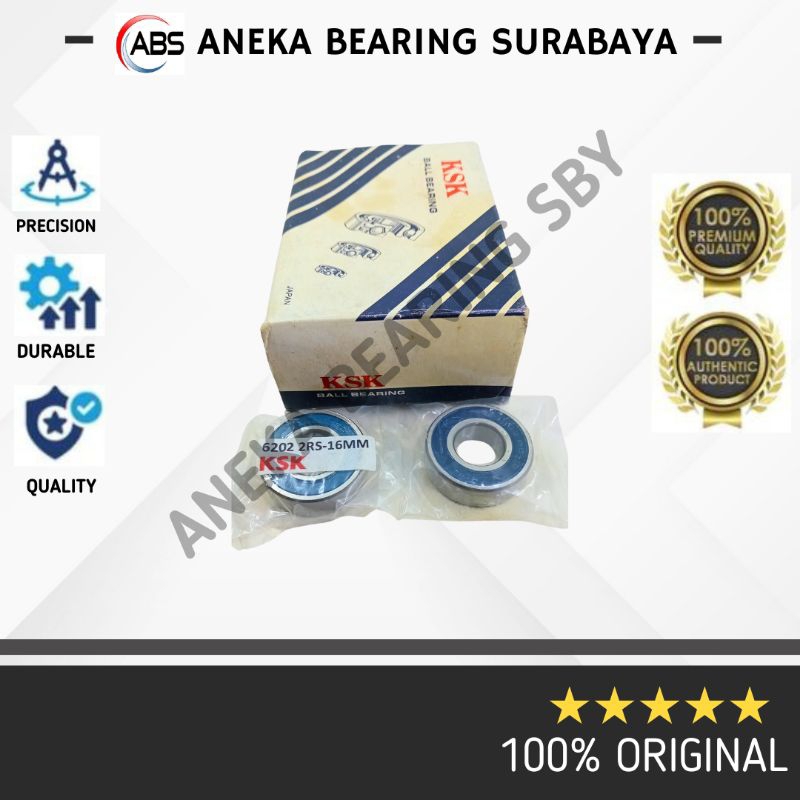BEARING 6202 2RS-16 MM MURAH LAHER LAKER 6202/16MM 16X35X11