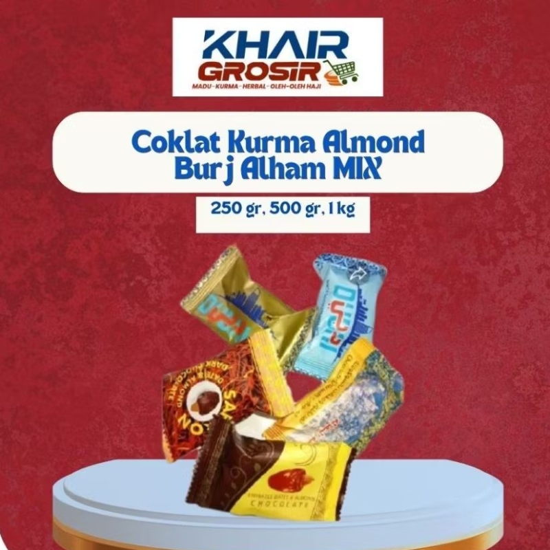 

Coklat Kurma Almond Burj Alham MIX
