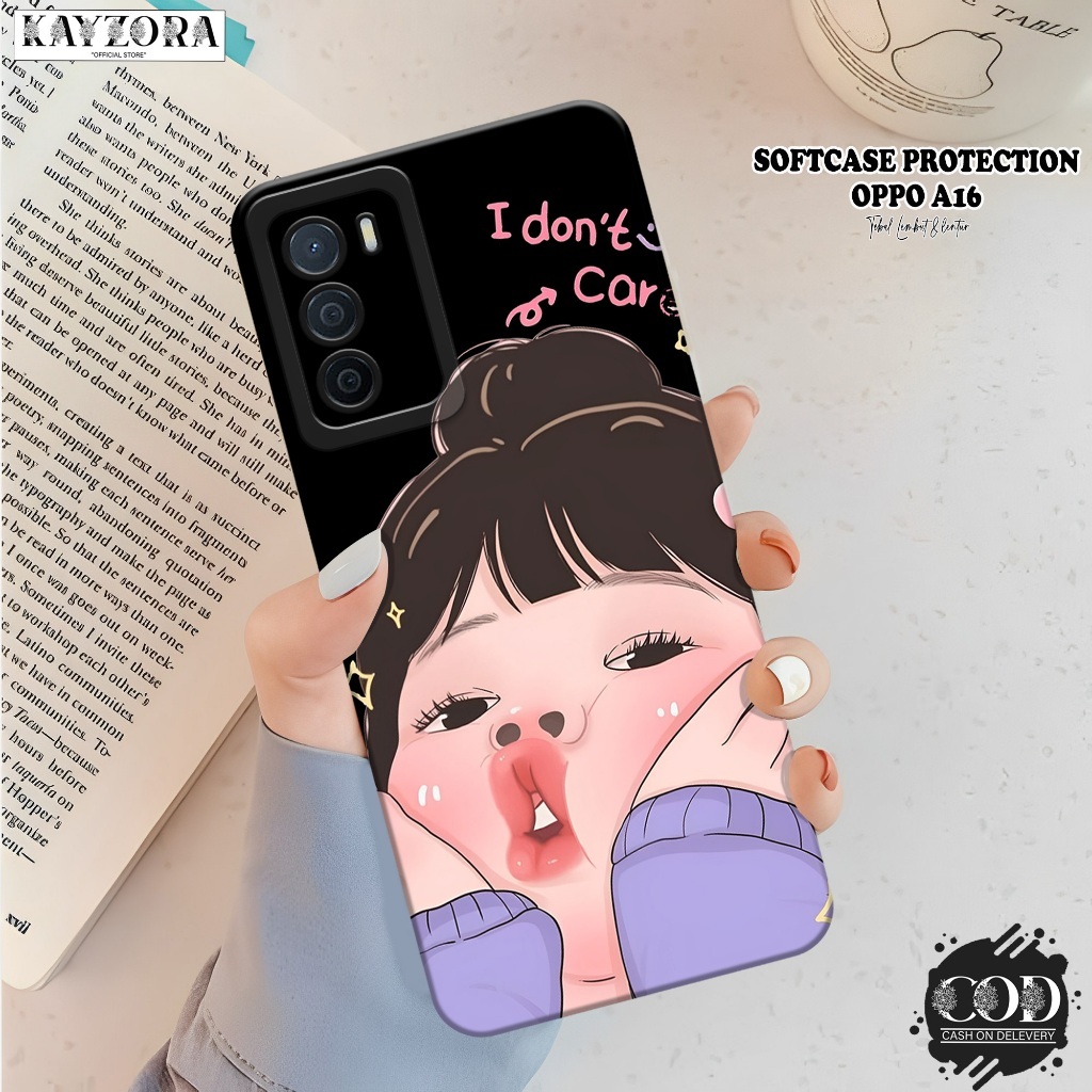 Case Hp OPPO A16 Terbaru - Fashion Case KARTUN - Silikon TPU Pro Camera - Softcase OPPO A16 - Pelind