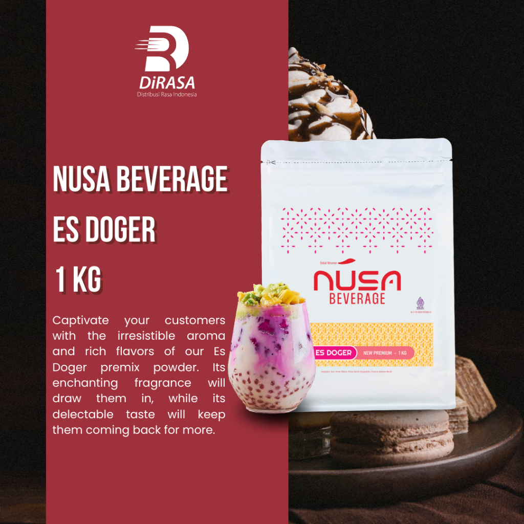 

DiRASA - NUSA BEVERAGE Es Doger Drink Powder 1 KG Untuk Bisnis HORECA/Barista/Bartender/Mixologist