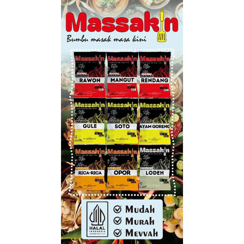 

Bumbu Dapur Massakin(150gram)