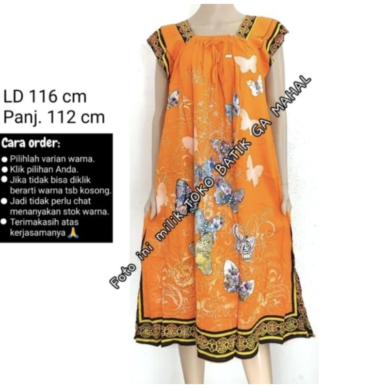 Daster Elok lengan susun modis ori murah