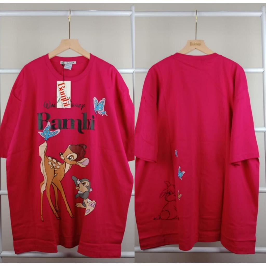 Kaos Baju Atasan Wanita Oversize Jumbo Ld 120 Ld 130 Ld 140 / ATASAN WANITA BAJU BAMBI