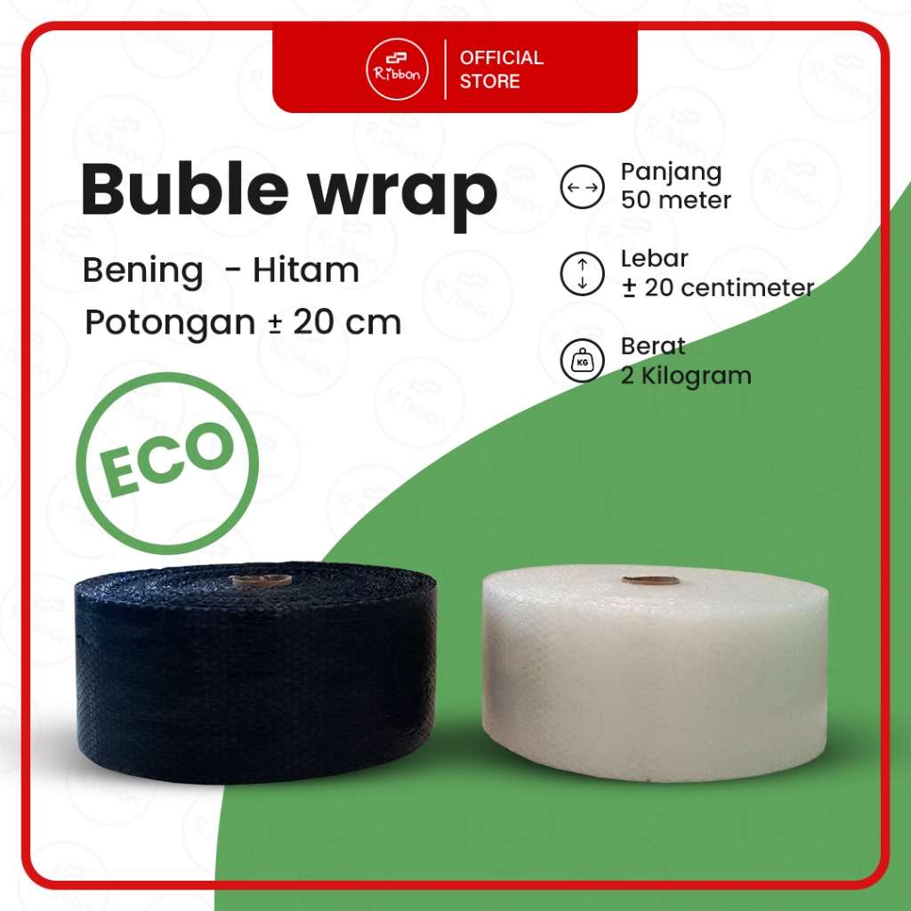 

Bubble HITAM ECO 20cm X 50m Bubble Wrapping Tipis Murah