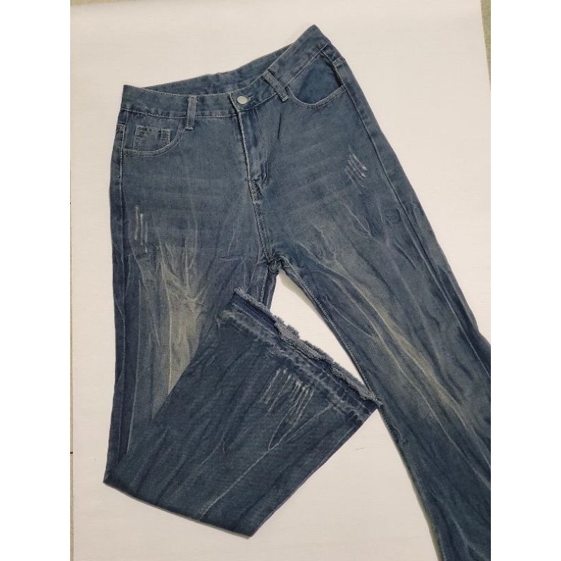 preloved jeans cutbray, jeans hitam, jeans biru, celana jogger, celana training, celana murah, dress