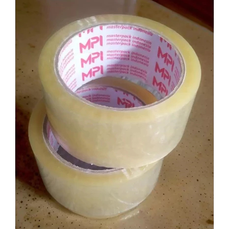 

Lakban Bening Ukuran Panjang 45 mm Panjang 80 Yard Kualitas Bagus Dan Tidak Mudah Putus Merek MPI