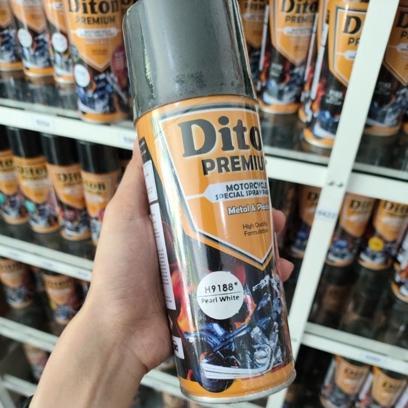 Cat Semprot Diton Premium H9188 Pearl White 400 cc / Lembayung Putih / Mutiara Putih