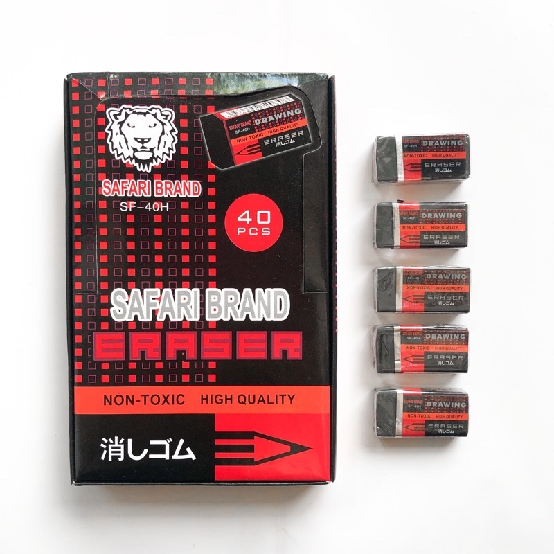 

PENGHAPUS WARNA HITAM SAFARI SF-40H 1 PACK ISI 40 PCS