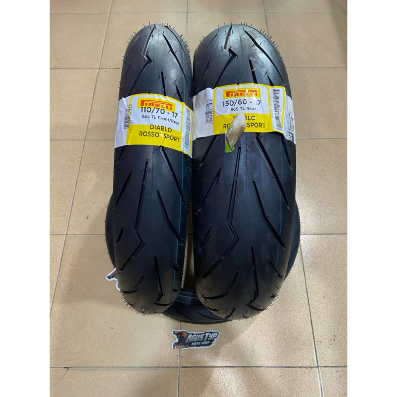 ban pirelli diablo rosso sport 110/70-17 150/60-17 pirelli diablo rosso sport