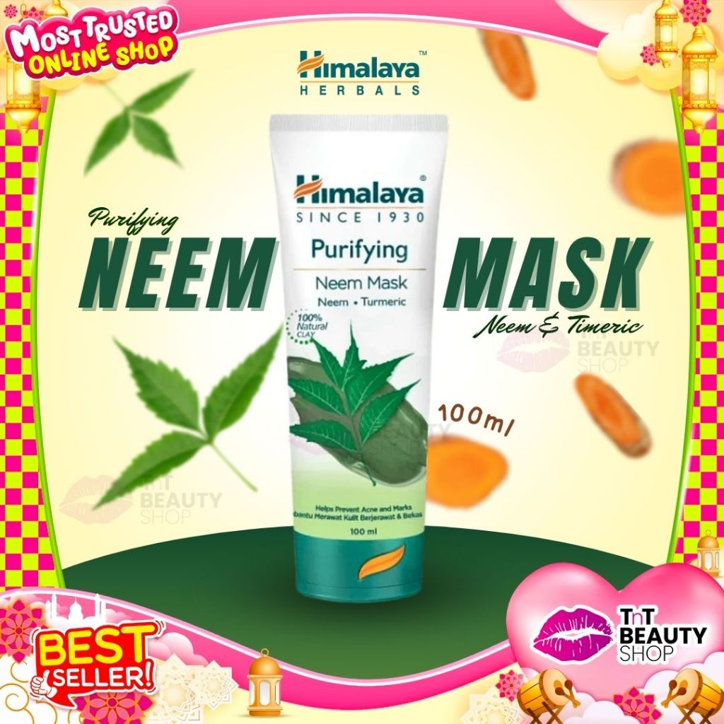 Himalaya Purifying Neem Face Mask 100ml Masker Wajah Untuk Jerawat Acne Skincare | TnT Beauty Shop