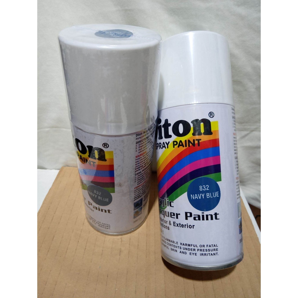 Cat Pilox Diton Navy Blue 832 300cc Warna Biru Laut AL Sepeda Motor Mobil Velg Mesin Helm