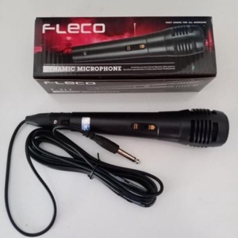 Microphone Kabel FLECO ORIGINAL F-317 Mikrofon Karaoke / Mic Mik