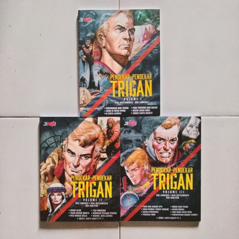 Paket Komik Nostalgia - Pendekar-Pendekar Trigan  - Volume 1-3 - Penerbit Hai