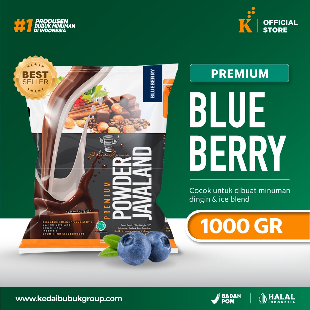 

Bubuk Minuman Premium Blueberry Javaland Grande 1kg