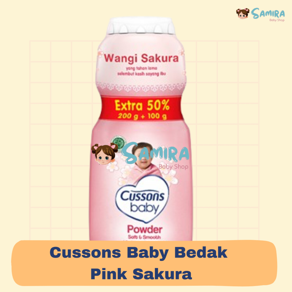 Cussons Baby Bedak Bayi Pink Sakura