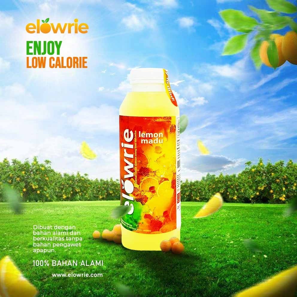 

ELOWRIE READY TO DRINK 250ML / MINUMAN LEMON DAN MADU / MINUMAN SEHAT