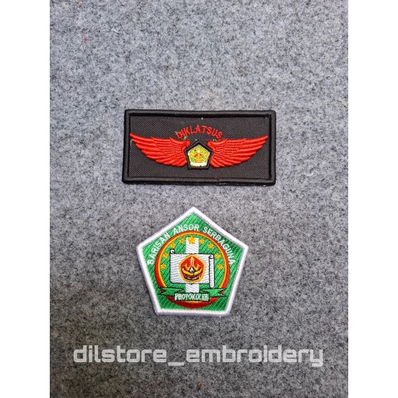 ATRIBUT BORDIR BANSER BARISAN ANSOR SERBAGUNA PROTOKOLER  TIMBUL 3D BERKUALITAS