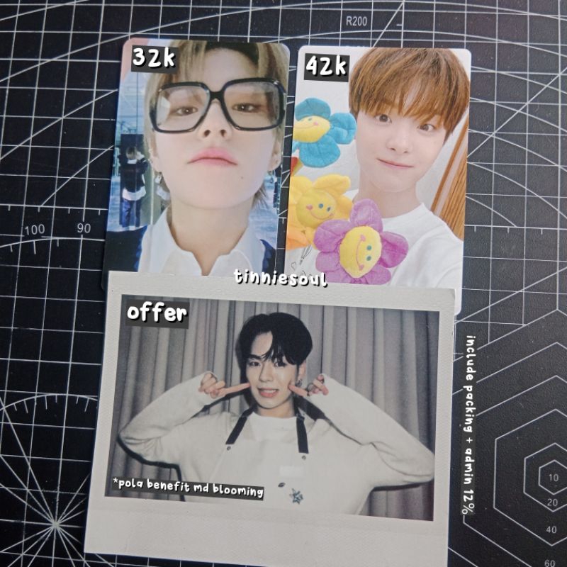 TREASURE PC Photocard Acrylic Hello Tour, MD Pop Up Jikjin, Polaroid Benefit Blooming Tincase YOSHI 