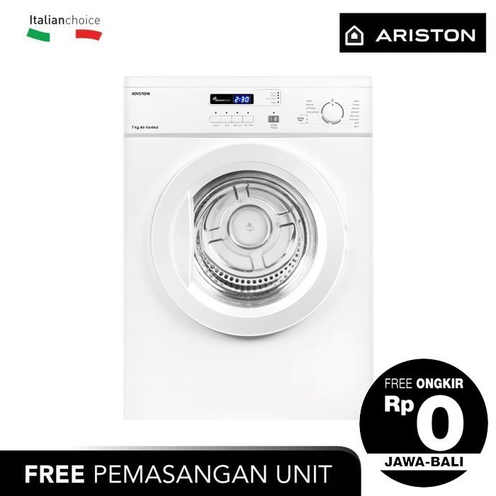 ARISTON Free Standing Electric Dryer 7 Kg ADV570JW, Air Vented Ex Display