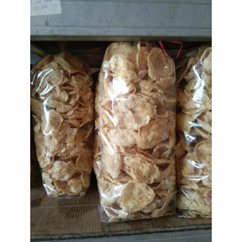 

emping melinjo 1kg rasa asin manis snack/cemilan ringan