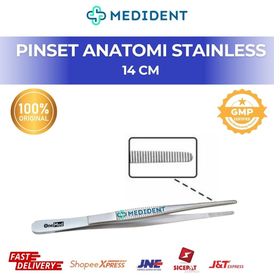 Pinset Anatomi Stainless steel / Pinset Stainless Steel / Pinset Bedah