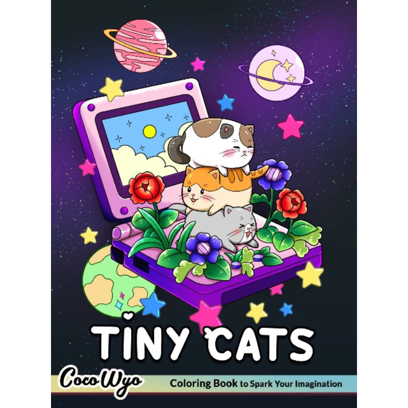 

30PAGES TINY CATS COLORING BOOK | BUKU MEWARNAI ANAK DEWASA