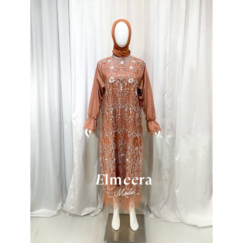 ELMEERA MODE | Elegant Lace and Sequin Lily Dress