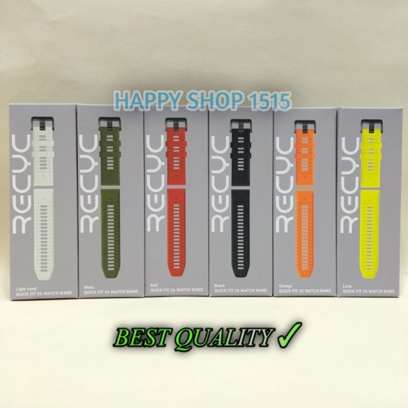 RECYC QUICKFIT 26MM Watch Band for Smartwatch Garmin / Quick fit 26 mm