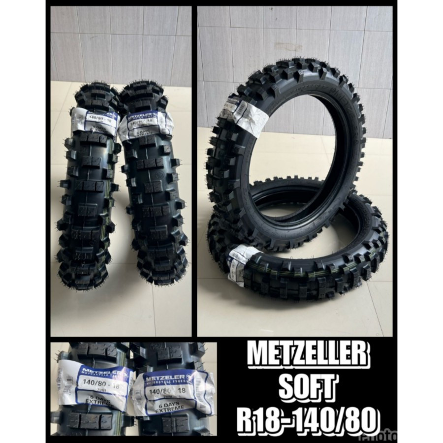 BAN MOTOR TRAIL METZELER MCE 6 DAYS EXTREME REAR 140/80-18 SOFT ORI