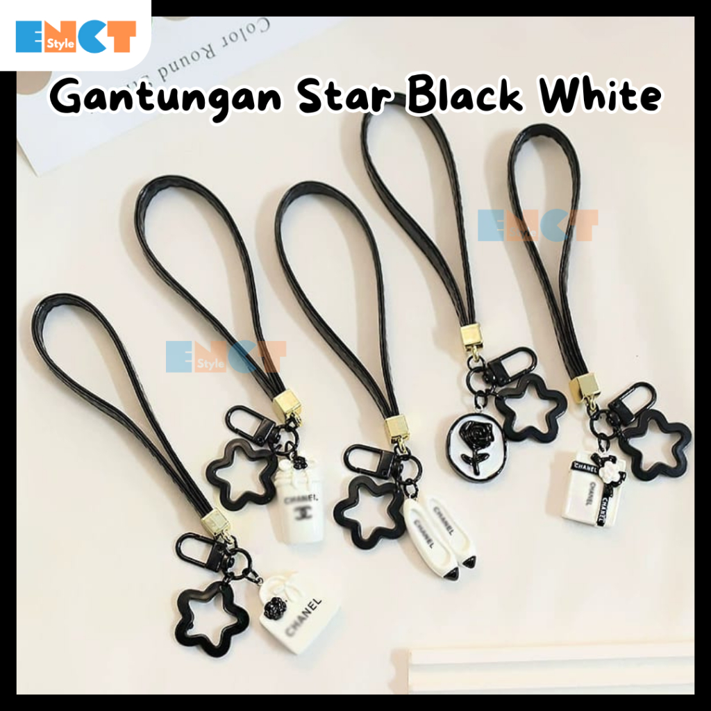 Gantungan Strap HP Chanel Serbaguna Motif Tas /Sepatu / Cup / Gift dan Flower Bisa juga Untuk Hadiah