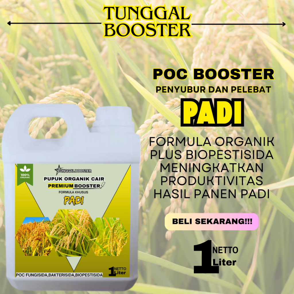 Pupuk Organik Cair Khusus Tanaman Padi Premium Original 1Liter