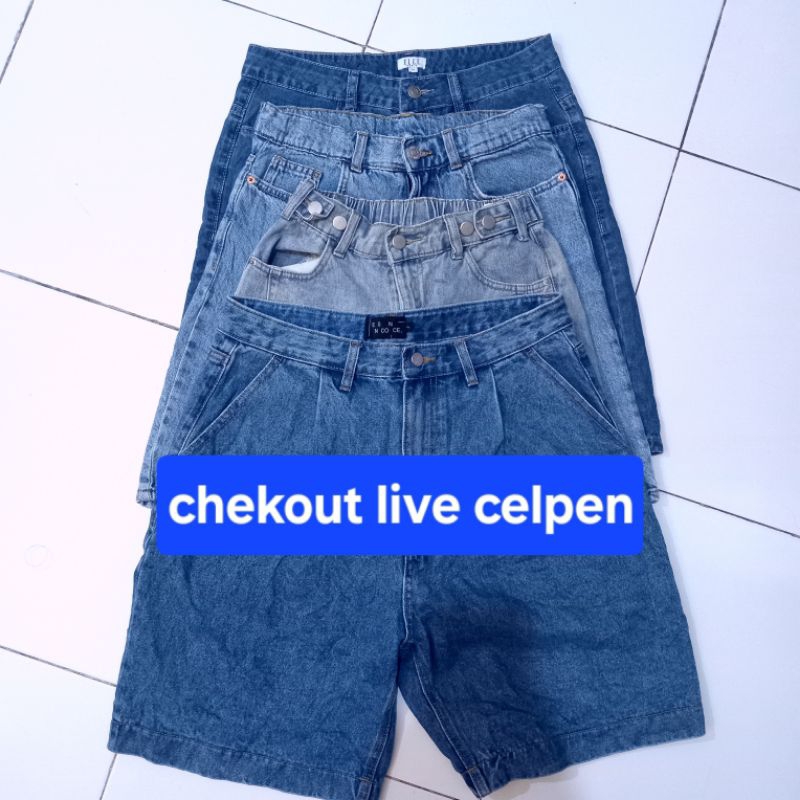 Order Celana Pendek Jeans Katun Dewasa Pria&Wanita