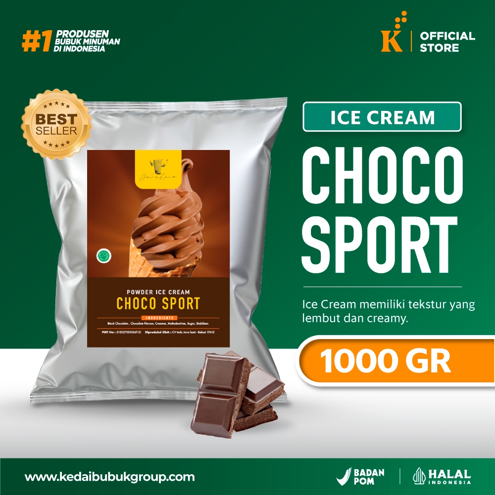 

Bubuk/Powder Es Krim Choco Sport Javaland 1 kg
