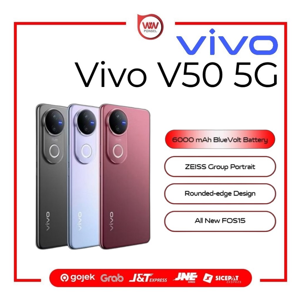 Hp Vivo V50 5G Ram 12GB Internal 256GB Garansi Resmi