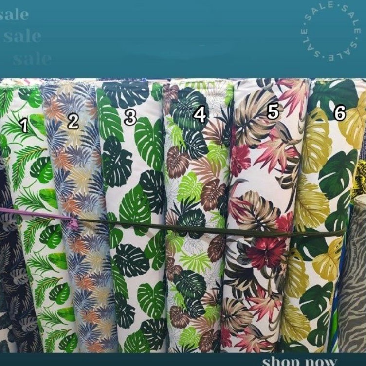KODE K52W Promo 1212 Sale Kain kanvas Kain kanvas motif Kain canvas motif Kain kanvas meteran bahan 