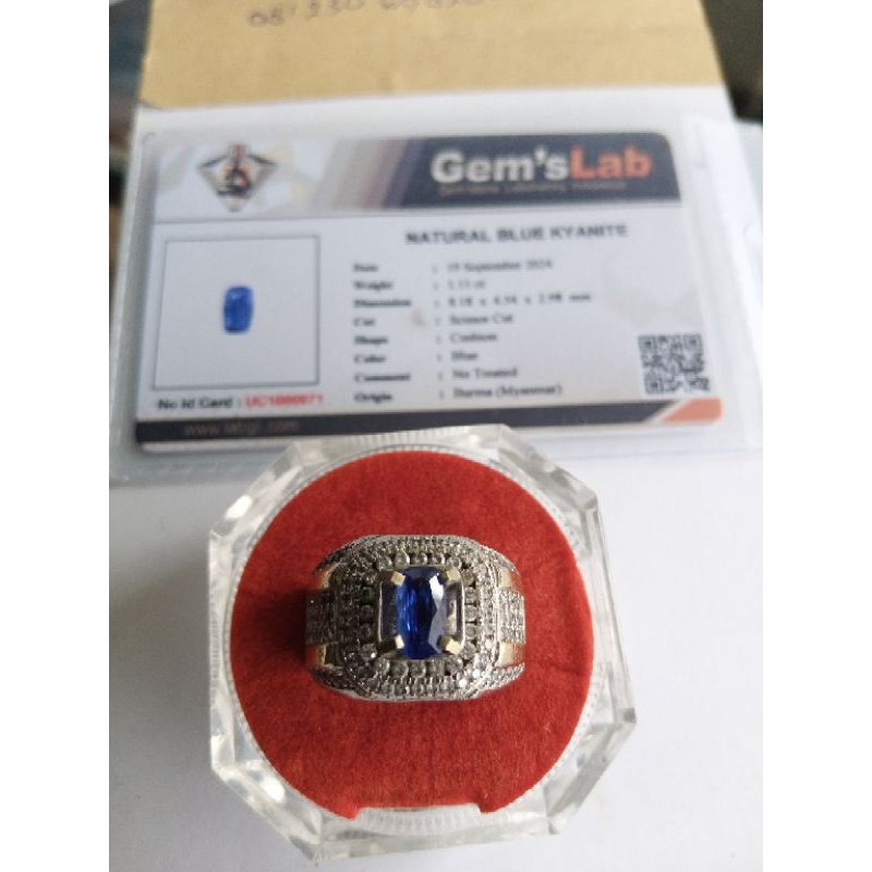 Batu Natural blue safir kyanite