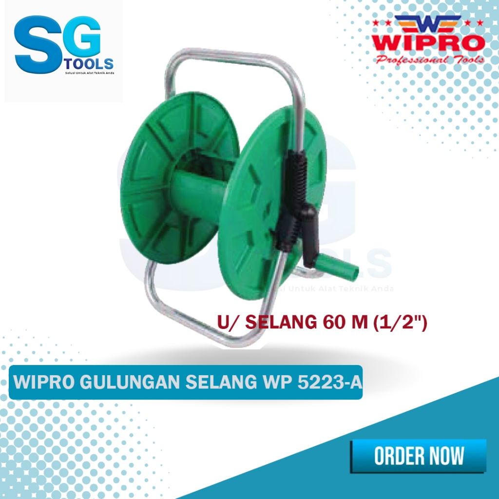 Wipro Gulungan selang 60 meter 1/2" WP5223-A - Gulungan Selang Taman