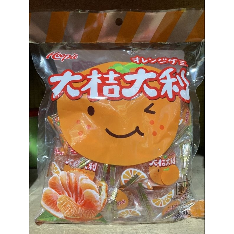

Permen GUMMY HOPPIE JERUK Kenyal (30PCS) 500g
