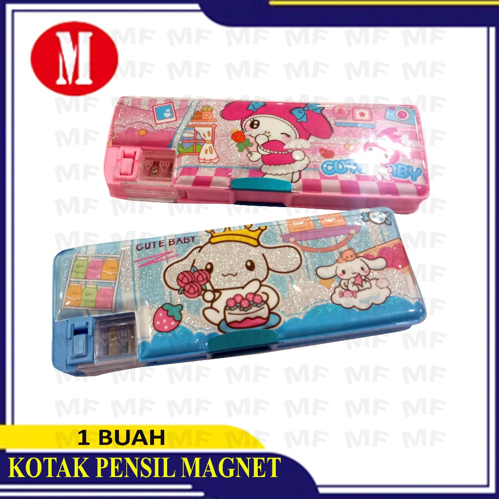 

Kotak Pensil Magnet Gliter