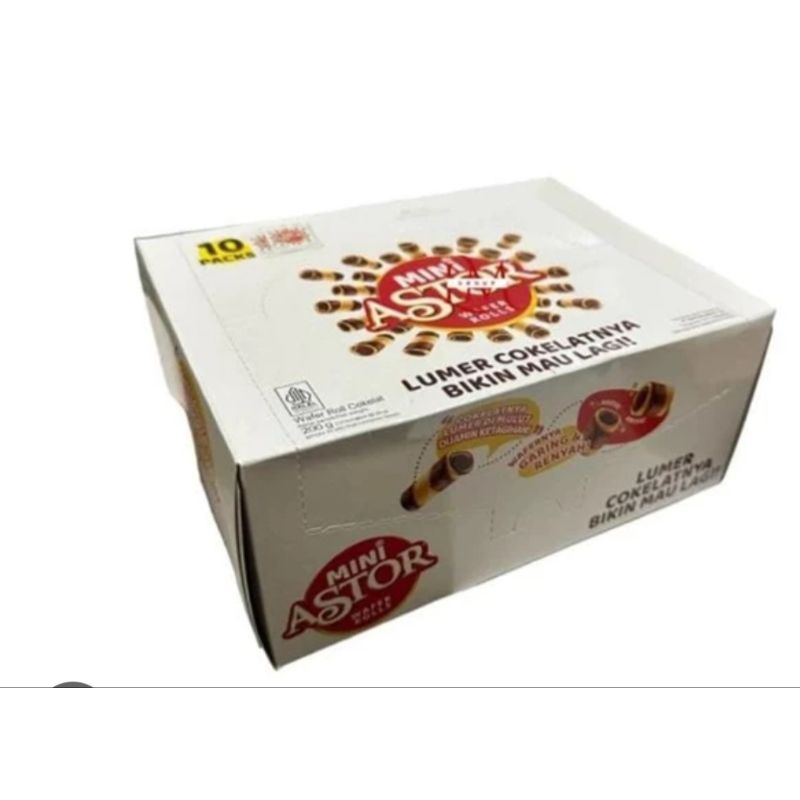 

Box Mini Astor Wafer Roll Isi 10 Bungkus