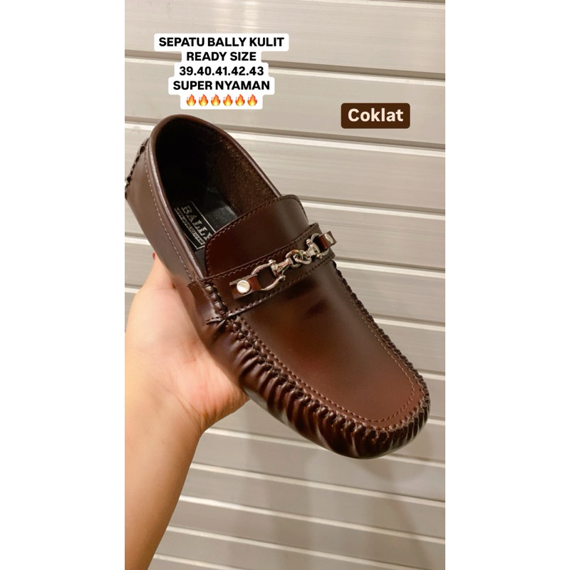 sepatu kulit pria bally