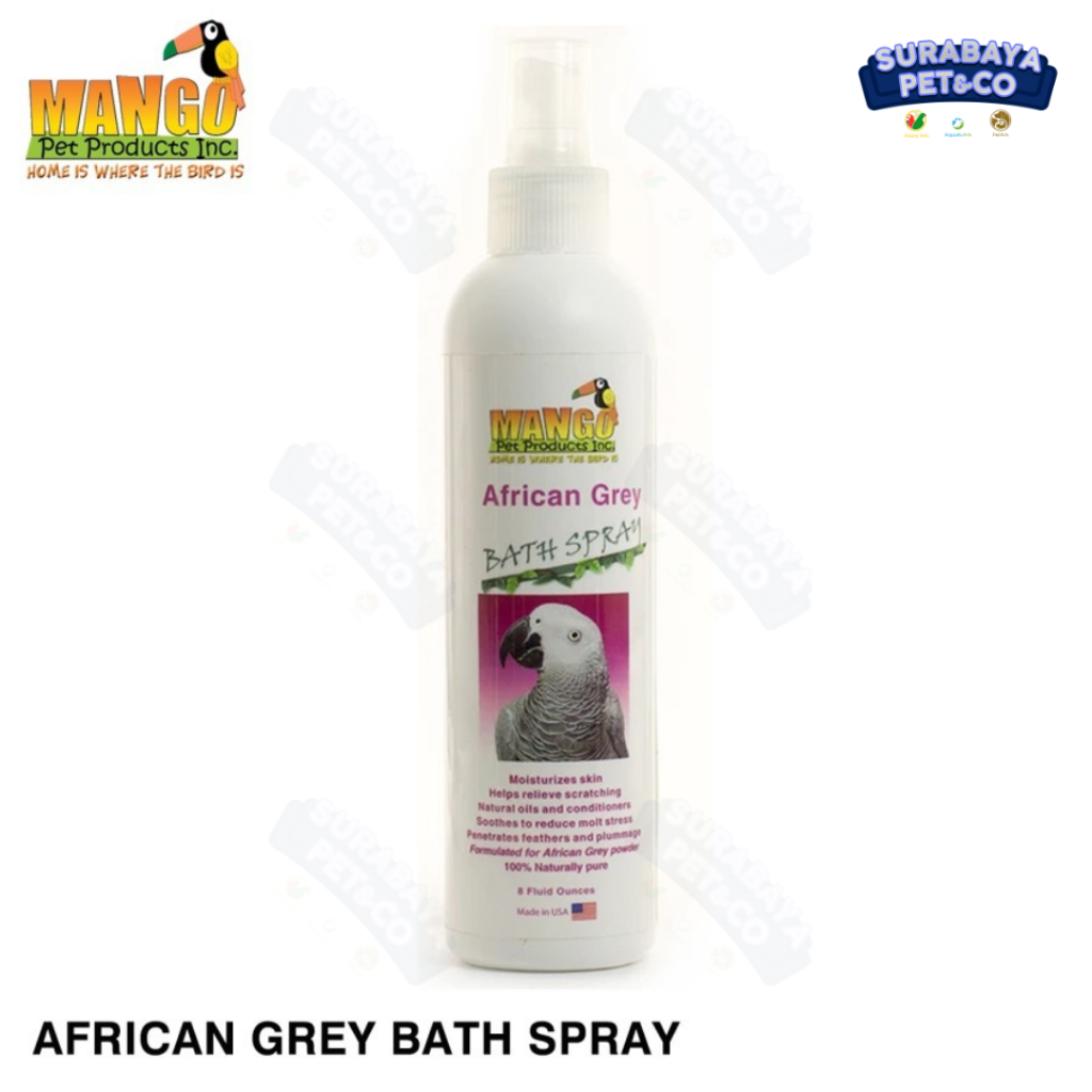Mango Pet African Grey Bath Spray mandi burung African Grey