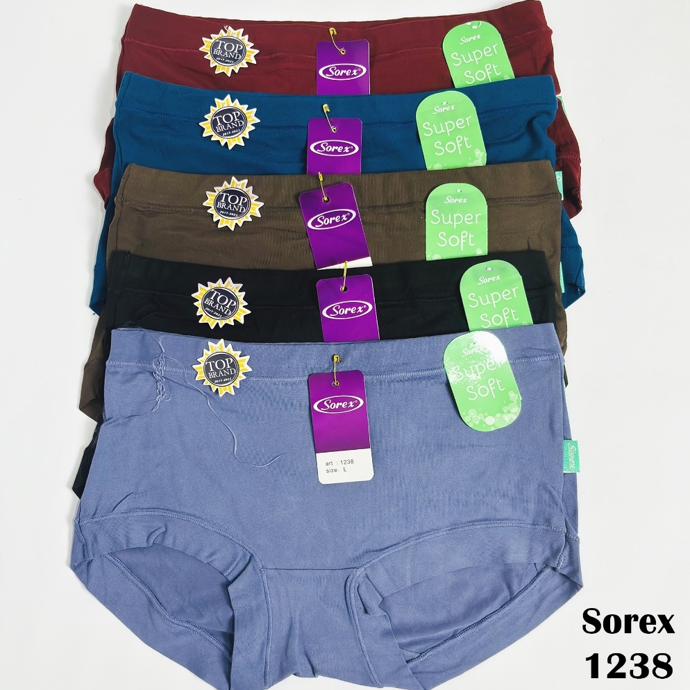 KODE E56H Sorex Celana Dalam Wanita Jumbo 3 Pcs 6 Pcs Lusinan 1238 Super Soft