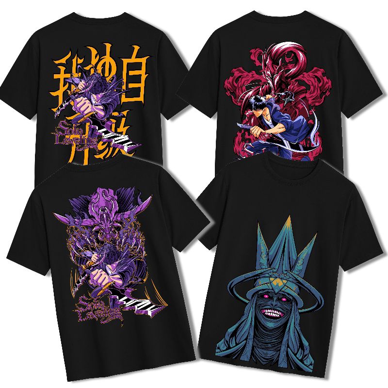 T-shirt Solo Leveling Full Color - Kaos Anime Solo Leveling