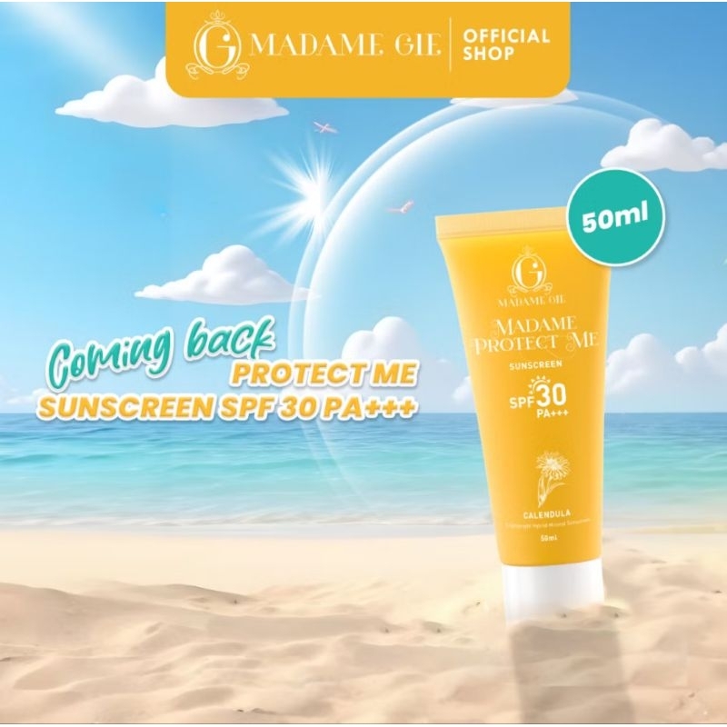 Madame ge protect me sunscreen SPF 30 + + Hybrid mineral sunscreen 50 mili