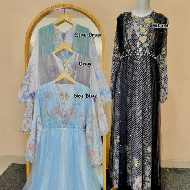Kapadokiia Dress Motif Raya Series - Dress Lebaran Kondangan Wanita Remaja Gamis Motif