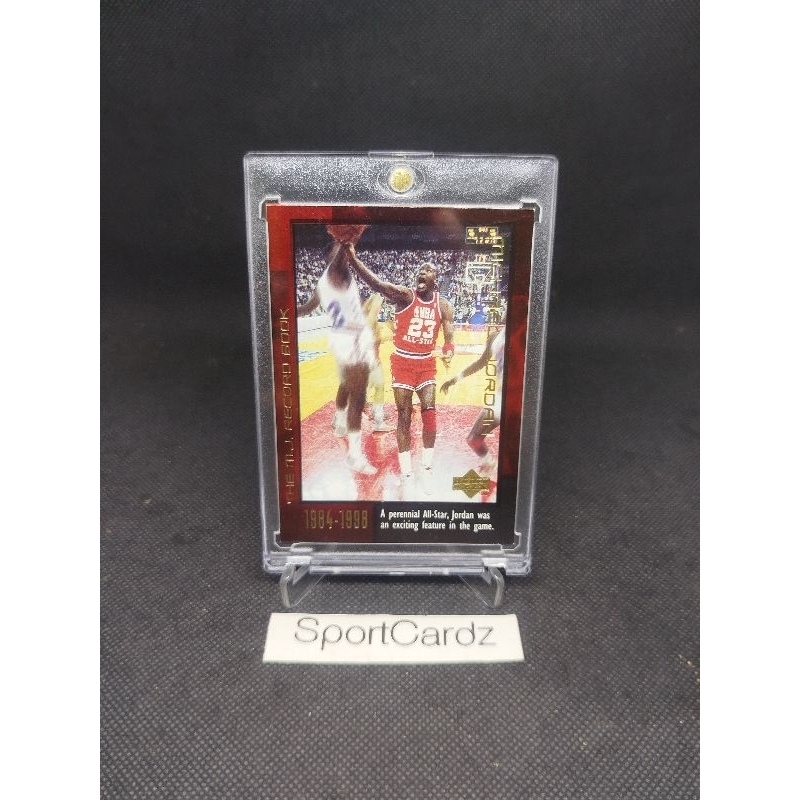 Kartu Basket NBA 1999 Upper Deck The MJ Record Book Michael Jordan Chicago Bulls #55 (dpt top loader